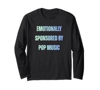 Sponsorizzato emotivamente da Pop Music Lover Funny Graphic Maglia a Manica
