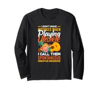 Spontaneous Creative Decisions - Giocatore di Ukulele Divertente Maglia a Manica