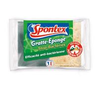 Spontex - 2 raschietti in spugna efficaci, antibatterici, lotto di 2