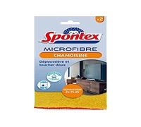 Spontex Camosine in microfibra – 2 microfibre – Spolverano 2 volte di più* – Morbide al tatto