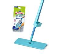 Spontex Easy System Max+ Lavapavimenti - Mop piatto in microfibra con sistema di strizzatura integrato - Pulisce pavimenti in laminato, legno e piastrelle
