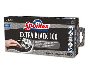 Spontex Einmalhandschuhe Extra Black 100 aus Vinyl NUOVO