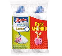 Spontex Extra X2 Mop in microfibra Pack Risparmio 2 Unità