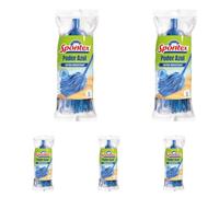 Spontex Fiocco Poder Azul, Fiocco a Frange in Tessuto non Tessuto, lavabile in lavatrice, su tutti i tipi di pavimenti (Confezione da 5)