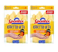 Spontex Guanti Effetto Seta Taglia S (Confezione da 2)