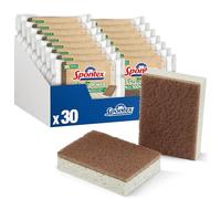 Spontex Pure Power 30 spugne per pulizia con tessuto non tessuto abrasivo in 100% fibre riciclate, 15 x 2 pezzi