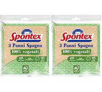 Spontex Samba Spugna in cellulosa, pratica e maneggevole, 100% biodegradabile all'origine, 6 pezzi