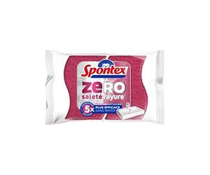 Spontex - Spugna Zero Bagno - 2 spugne 5 volte più efficaci senza graffiare - Anticalcare