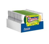 Spontex - Spugnetta per piatti con funzione sgrassante, per tutte le superfici resistenti, confezione da 16 (16 x 2 pezzi)