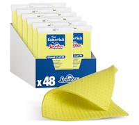 Spontex The Essentials Panni spugna | Panni super assorbenti per pulire e spolverare | 100% cellulosa certificata PEFC | Confezione da 12 x 4 (totale 48)