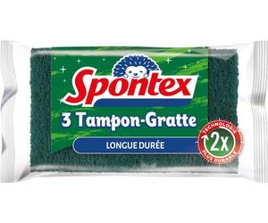 SPONTEX - Timon-Gratte a lunga durata - 3 timbri ricorrenti - 2 volte più resistente