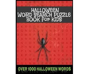 Spookee Press Halloween Word Search Puzzle Book For Kids (Tascabile)