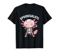 Spooksalotl Axolotls Divertente Allegro Pet Halloween Party Maglietta