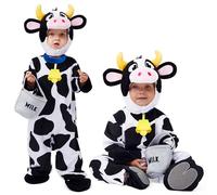 Spooktacular Creations Adorabile costume da mucca Deluxe Set per bambini Halloween Farm Dress Up Party, giochi di ruolo e Cosplay (Small (5-7 yrs))
