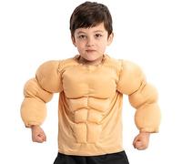 Spooktacular Creations Bambino ragazzo body builder costume tuta muscolare per Halloween Dress Up, scuola evento partito XS (3-4 anni)