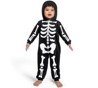 Spooktacular Creations Bambino unisex scheletro Onesie costume animale in un pezzo Pigiama Zip-up Romper con cappuccio Jumpsuit Halloween 18-24 mesi