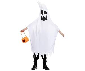 Spooktacular Creations Costume da fantasma con corno e secchio di zucca per bambino Halloween Spooky Trick-or-Treating, Toddler (3-4 yrs).