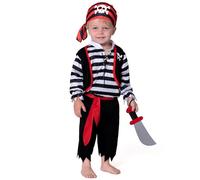 Spooktacular Creations Costume da pirata per neonato, bambino piccolo, set da vestire per giochi di ruolo da pirata, accessori da pirata, costume da pirata di Halloween-3T