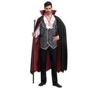 Spooktacular Creations Costume da Vampiro di Halloween in Argento Freddo per Uomo Adulto Festa di Halloween Eventi, M