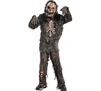Spooktacular Creations Costume da zombi nero per bambini realistico spaventoso per feste in maschera di Halloween, giochi di ruolo, feste a tema