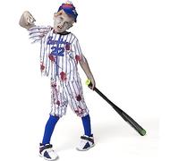 Spooktacular Creations Costume da zombie da baseball blu per bambino per bambini per Halloween, feste in maschera a tema zombie - XL (12-14 anni)