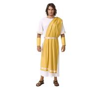 Spooktacular Creations Costume di Halloween Toga da uomo, vestito deluxe di un dio romano greco per adulti, abito classico Toga per travestimenti e cosplay
