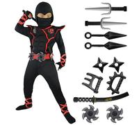 Spooktacular Creations Costume Operato da Ninja Deluxe con Pugnali Ninja e Stelle da Lancio per Unisex Bambino