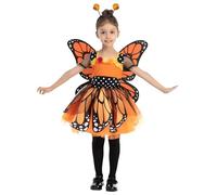 Spooktacular Creations Costume unico da farfalla monarca fantasy per bambini Halloween (piccolo (5-7 anni))