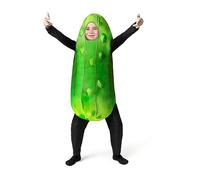 Spooktacular Creations Costume unisex da cetriolo verde, tuta per bambini, per Halloween, feste a tema cibo, taglia L (10-12 anni)