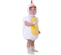 Spooktacular Creations Costume unisex da gallo per beb猫, costume da gallinella con cappuccio 3D per il viso, costume da animale per beb猫 per bambini, bambino a tema animali Halloween(06-12 mesi)