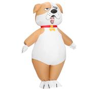 Spooktacular Creations Costumi Gonfiabili per Adulti, Costume Gonfiabile per Bulldog a Corpo Completo, Costumi per Cuccioli Gonfiabili Marroni per Feste a Tema Cosplay in Costume di Halloween