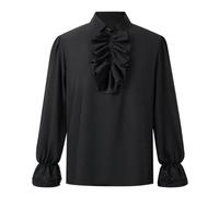 Spooktacular Creations CREAZIONI SPOTTACOLARI Costume da camicia da pirata medievale bianco di Halloween per uomo