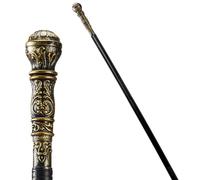 Spooktacular Creations Elegante bastone d'oro Vintage Walking Cane Prop per bambini Halloween Pimp Canes Costume Accessori, Vampire Dress-up Pretend Play Parties