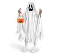 Spooktacular Creations Ghost boo and friendly costumes for children's Halloween ghost tricks or treatment (Medium (8-10 yrs))