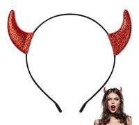 Spooktacular Creations Halloween Corna da diavolo rosso Fascia per capelli Corna da diavolo Copricapo Corna da demone Fascia Accessori per costume da diavolo per bambini Donna Uomo Festa in costume
