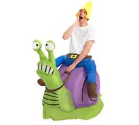 Spooktacular Creations Halloween gonfiabile gonfiabile gnoma su costume gonfiabile di lumache - unisex di dimensioni adulte