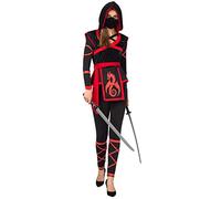Spooktacular Creations Halloween Ninja Warrior Costume for Women with Ninja Mask (Small (5 - 7 yrs))