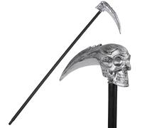 Spooktacular Creations Halloween Sensenmann Sense, asta sensoriale scheletrica per costume di Halloween, arma in plastica falsa per bambini, donne e uomini