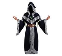 Spooktacular Creations Mistical Stregone Dark Medieval Warlock con braccia luminose corde di Halloween Costumi per uomini (Large)