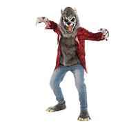 Spooktacular Creations Red Werewolf Halloween Kids Costume with Mask, Gloves and Shoes (Medium (8-10 yrs))
