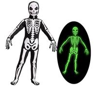 Spooktacular Creations Second Skin Child Skin Skeleton Costume for Halloween Trick-or-Treating (Medium (8-10 yrs))