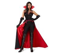 Spooktacular Creations Spooktacular CreationsCostume da vampiro per Halloween da donna Costume da vampiro per donna adulta. Vestito con guanti per feste in maschera di Halloween (taglia grande).