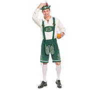 Spooktacular Creations Uomo tedesco bavarese oktoberfest costume set per halloween dress up partito e festa della birra verde, L