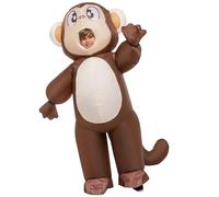 Spooktacular CreationsCostume da scimmia gonfiabile per bambini, costume da scimmia gonfiabile per bambini di Halloween, costume da scimmia gonfiabile a figura intera con guanti per feste in maschera