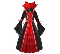 Spooktacular CreationsCostume da vampiro per bambine, costume da vampiro gotico per Halloween, giochi di ruolo e feste in maschera (taglia XL)