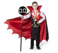 Spooktacular CreationsCostume da vampiro per bambini, spaventoso costume da vampiro rosso per Halloween (XL (12-14 anni))