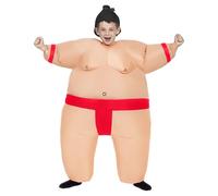 Spooktacular CreationsCostume gonfiabile per bambini, costume da lottatore di sumo a figura intera, costume gonfiabile da lottatore di sumo per bambini, costume da sumo di Halloween con cappello