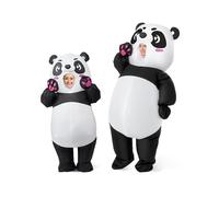Spooktacular CreationsCostume gonfiabile per bambini di Halloween, costume gonfiabile da panda a figura intera con guanti, costume gonfiabile per feste in maschera a tema Halloween.