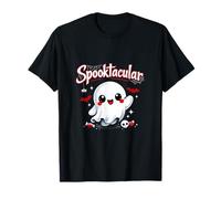 Spooktacular Kawaii Fantasma Ondeggiante Halloween Brush Art Maglietta