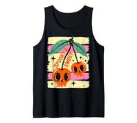 Spooky And Sweet Cherries Halloween Skull Cherry Canotta